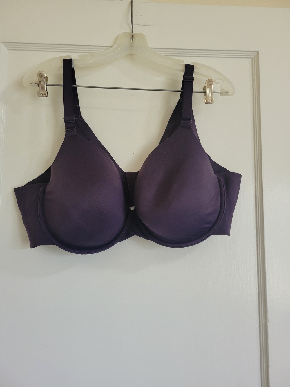 Women's Plus Size Cacique Full Coverage Purple T-Shirt Bra